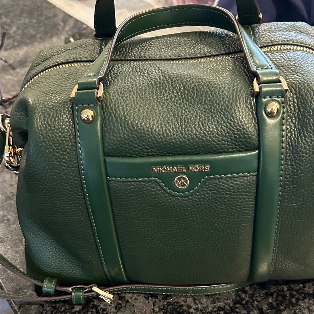Michael Kors Forest Green Satchel